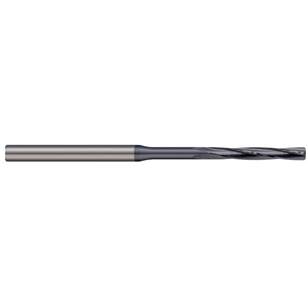 Miniature Reamer - Right Hand Spiral, 0.0935", Finish - Machining: AlTiN